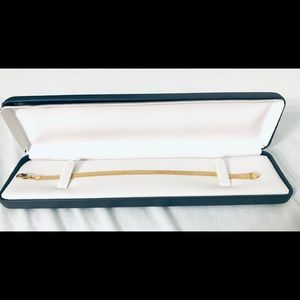 14K Gold flat Bracelet